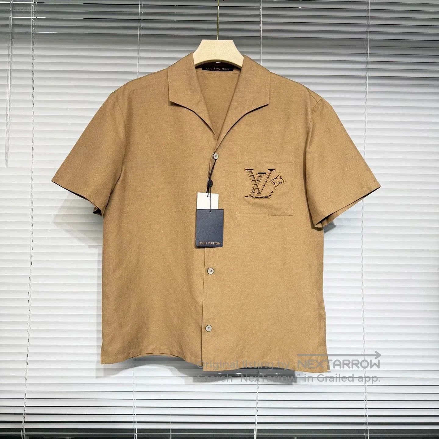 Louis Vuitton LV FW25 Brown Hemp Silk Shirt. Size US XS / EU 42 / 0 - 1 Thumbnail
