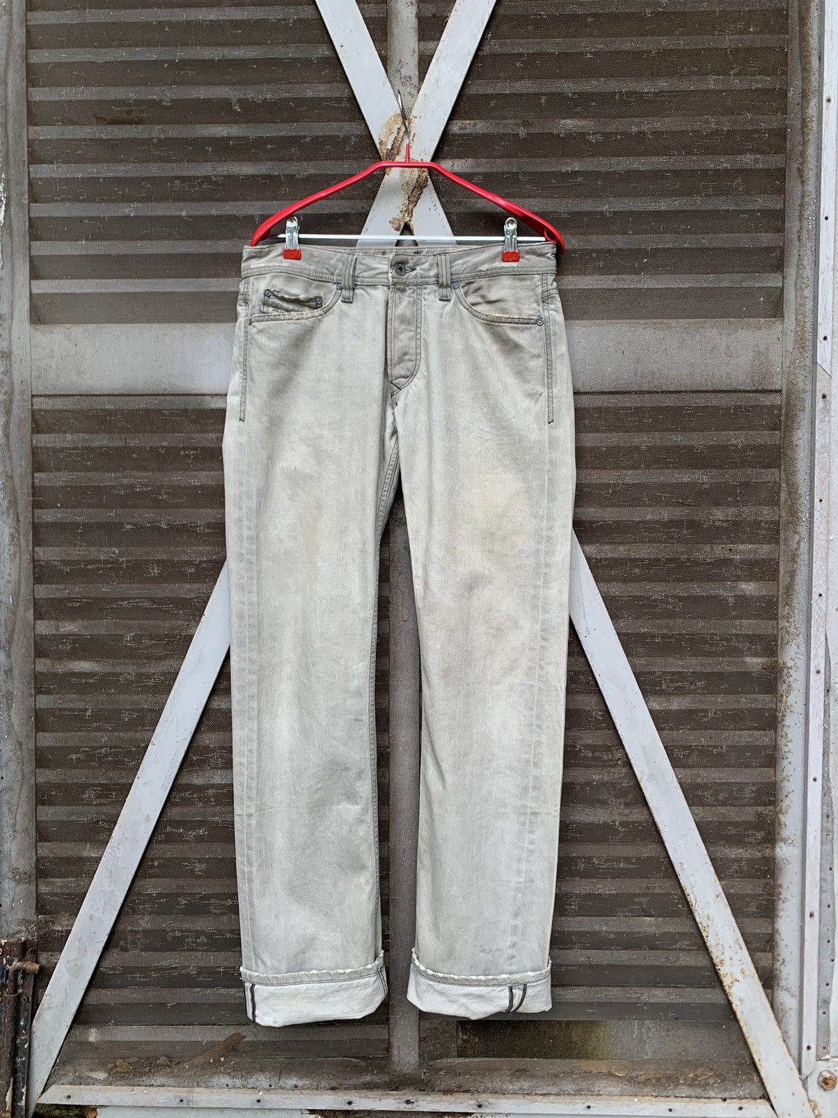 Diesel 👹Vintage Diesel Embroidery Logo Straight Cut Denim Size US 30 / EU 46 - 10 Thumbnail