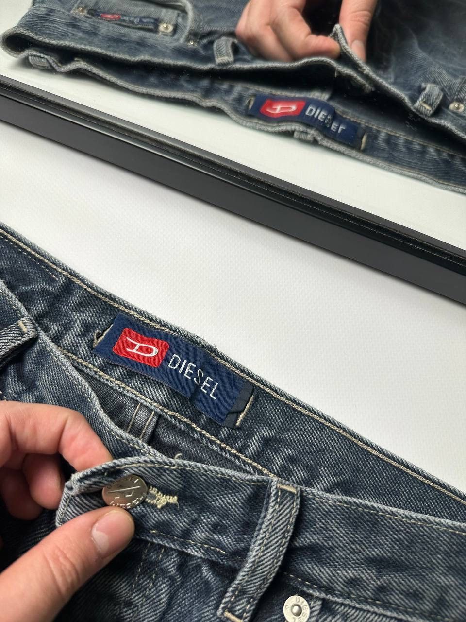 Diesel Diesel Gray Vintage Wide Baggy Jeans Size 33 Size US 33 - 5 Thumbnail