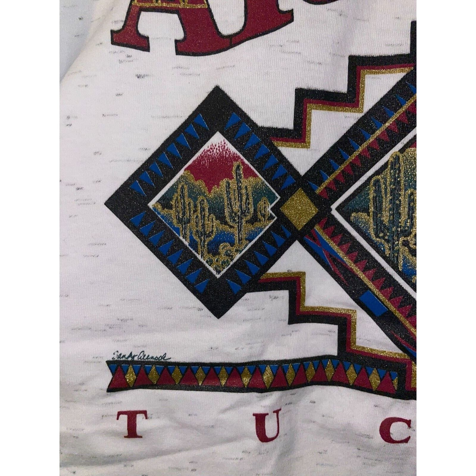 Vintage Vintage Tucson Arizona Shirt Western Speckled White L Tee Size US L / EU 52-54 / 3 - 3 Thumbnail