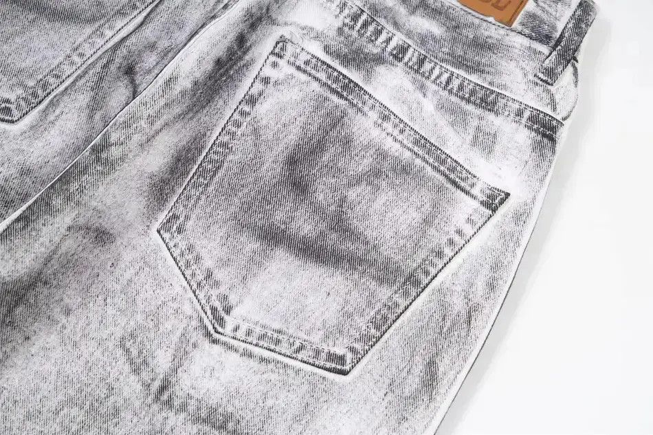 Japanese Brand Streetwear tie-dye washed dirty white baggy jeans y2k Size US 32 / EU 48 - 6 Thumbnail