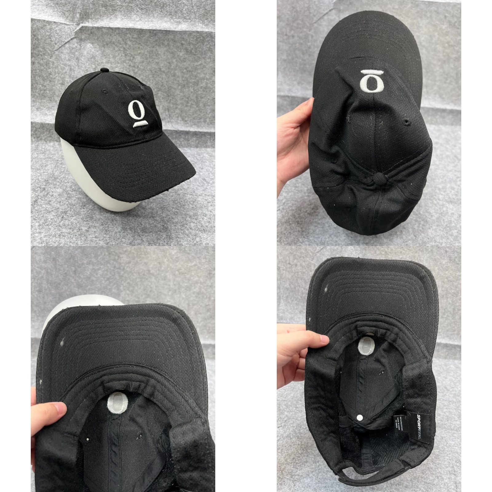 Logo 7 Sport-Tek Hat Cap Adjustable One Size Black Adult Baseball Cap Size ONE SIZE - 8 Thumbnail