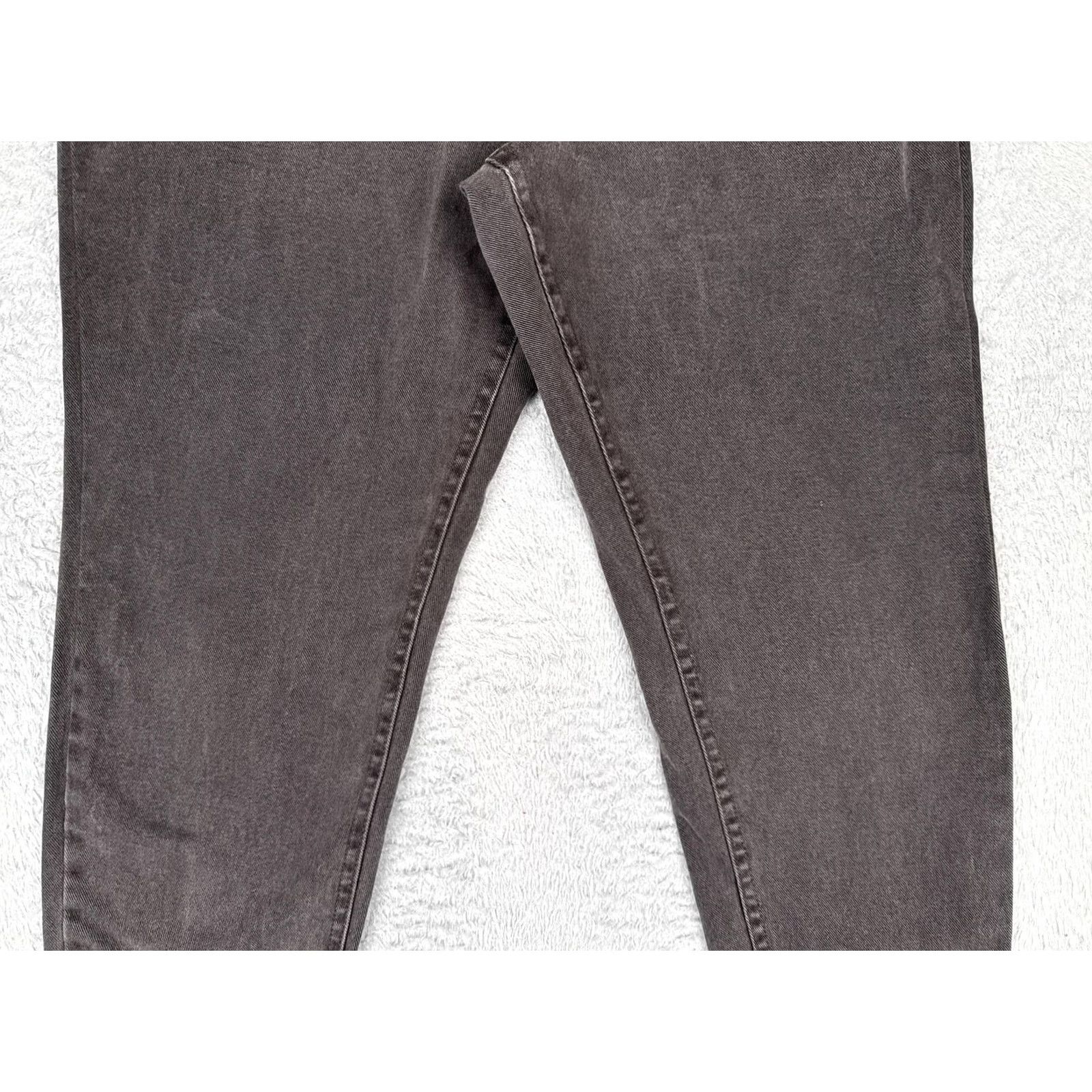 Lee Lee Tapered Jeans Womens 18P Gray Charcoal Wash High Rise Relaxed Denim 32x27 Jeans Size 40" / US 18 - 3 Thumbnail