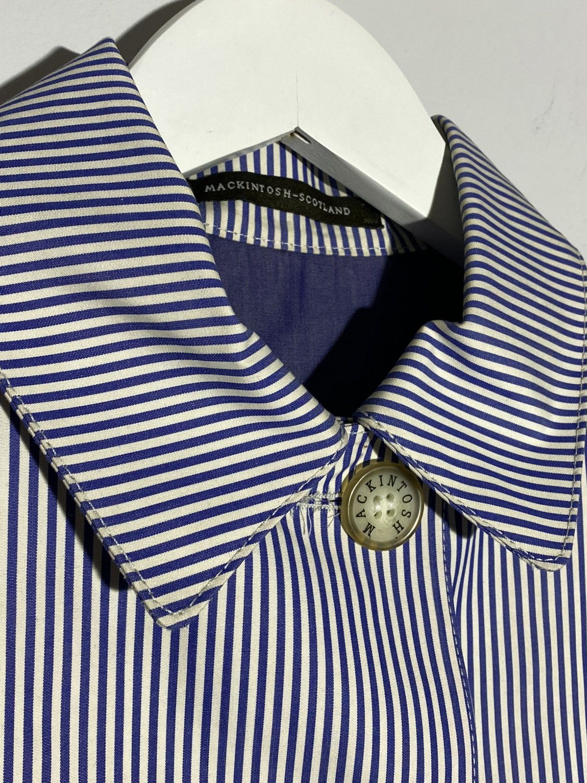 Mackintosh Mackintosh Trench Rain Coat Cotton Bonded Striped Jacket Size XS / US 0-2 / IT 36-38 - 8 Thumbnail