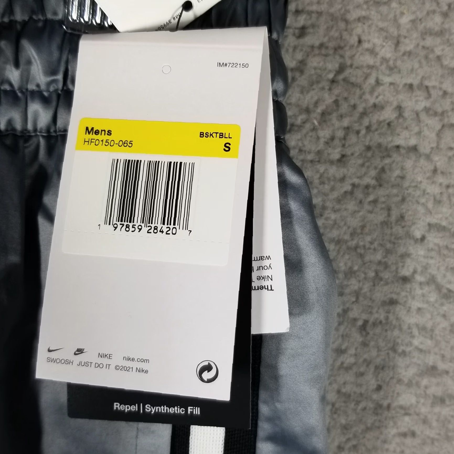 Nike Nike Therma-FIT Repel Jogger Pants Men S Gray Black Sports Activewear Winter Spring Fall Size US 29 - 3 Thumbnail