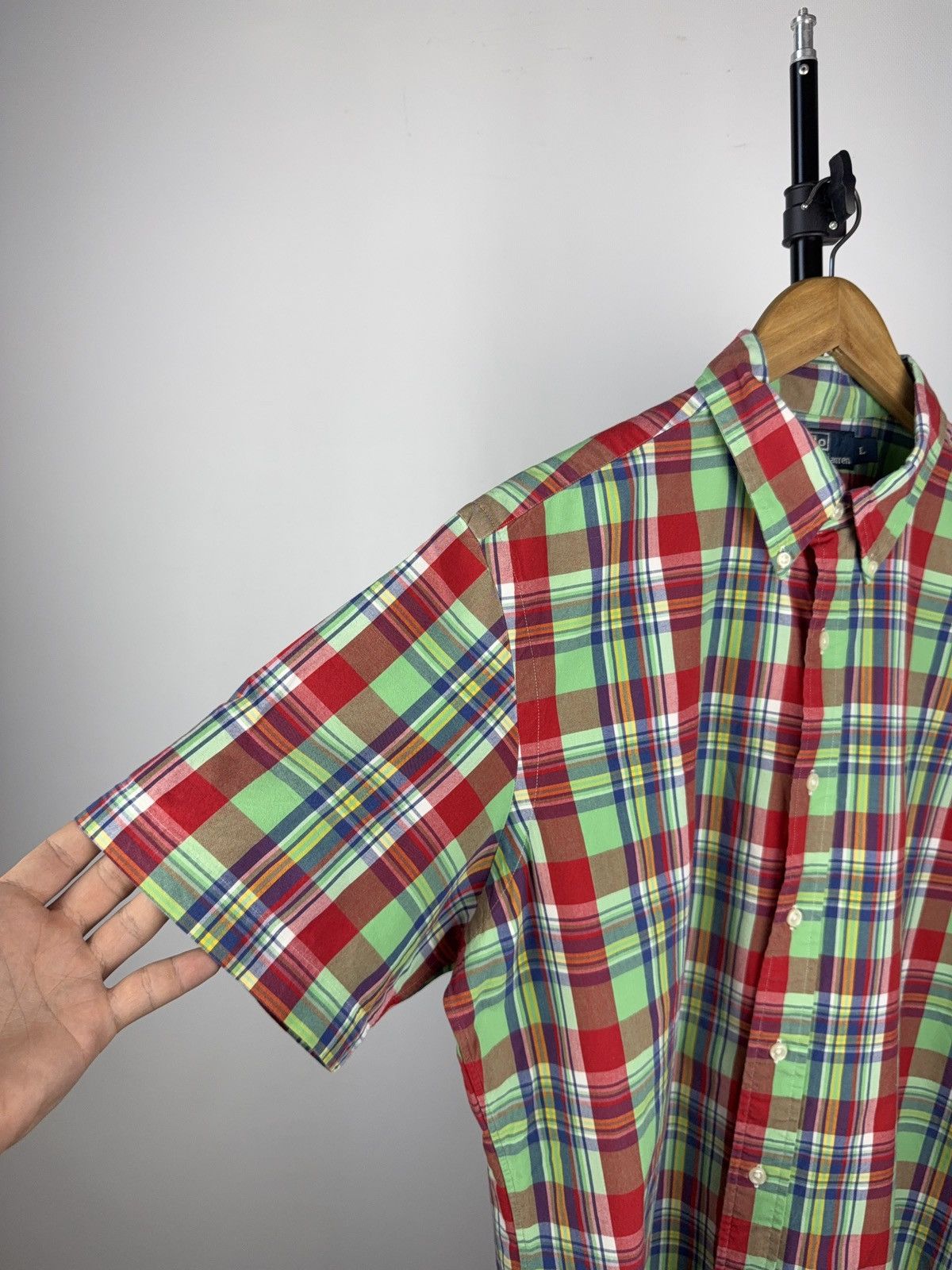 Polo Ralph Lauren Vintage 90s PRL Polo Ralph Lauren Madras Plaid Shirt Size US L / EU 52-54 / 3 - 4 Thumbnail