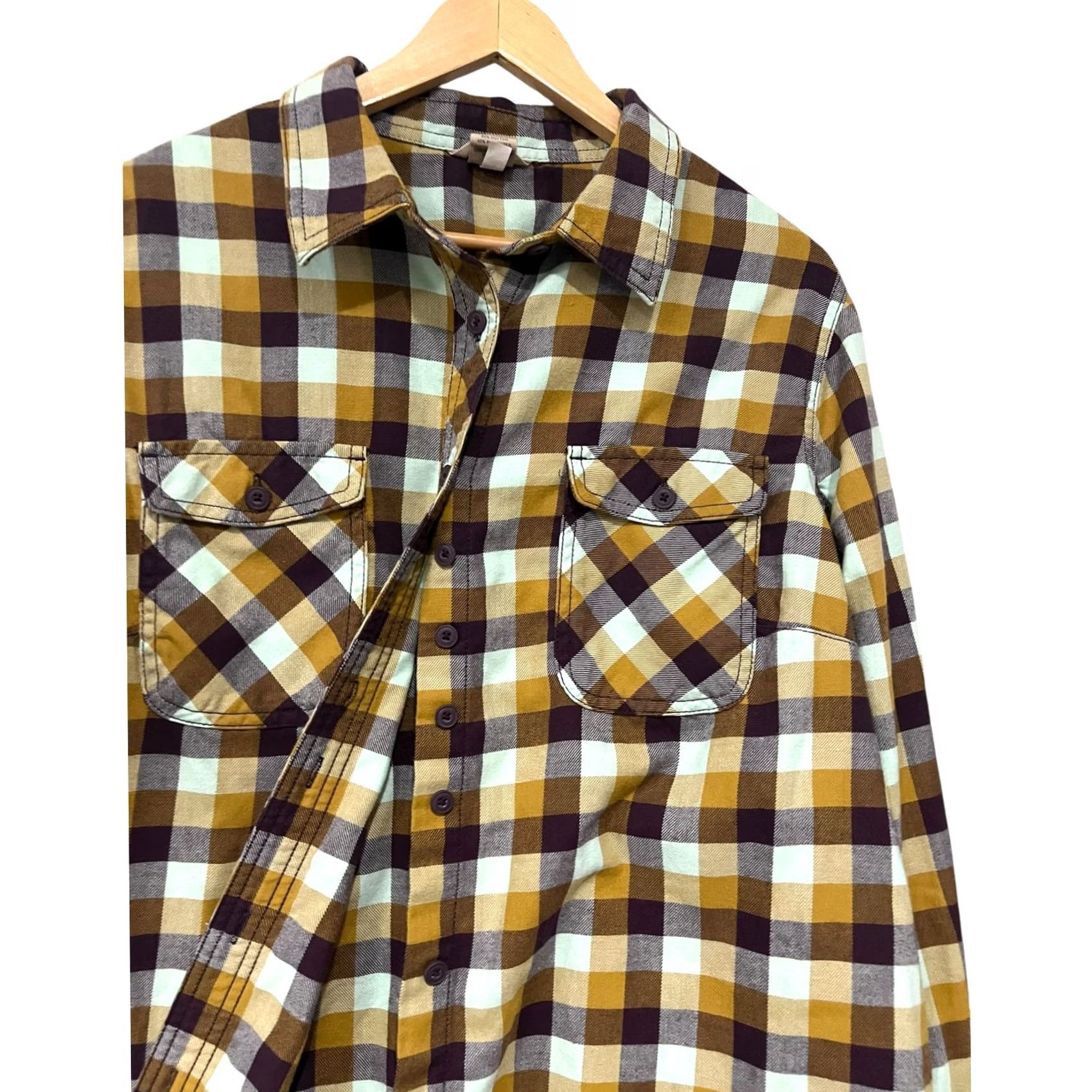 Duluth Trading Company VINTAGE Duluth Trading Women’s Flannel Plaid Shirt Top Crosscut Wicking Roll Tab 2X Size XXL / US 16-18 / IT 52-54 - 2 Thumbnail