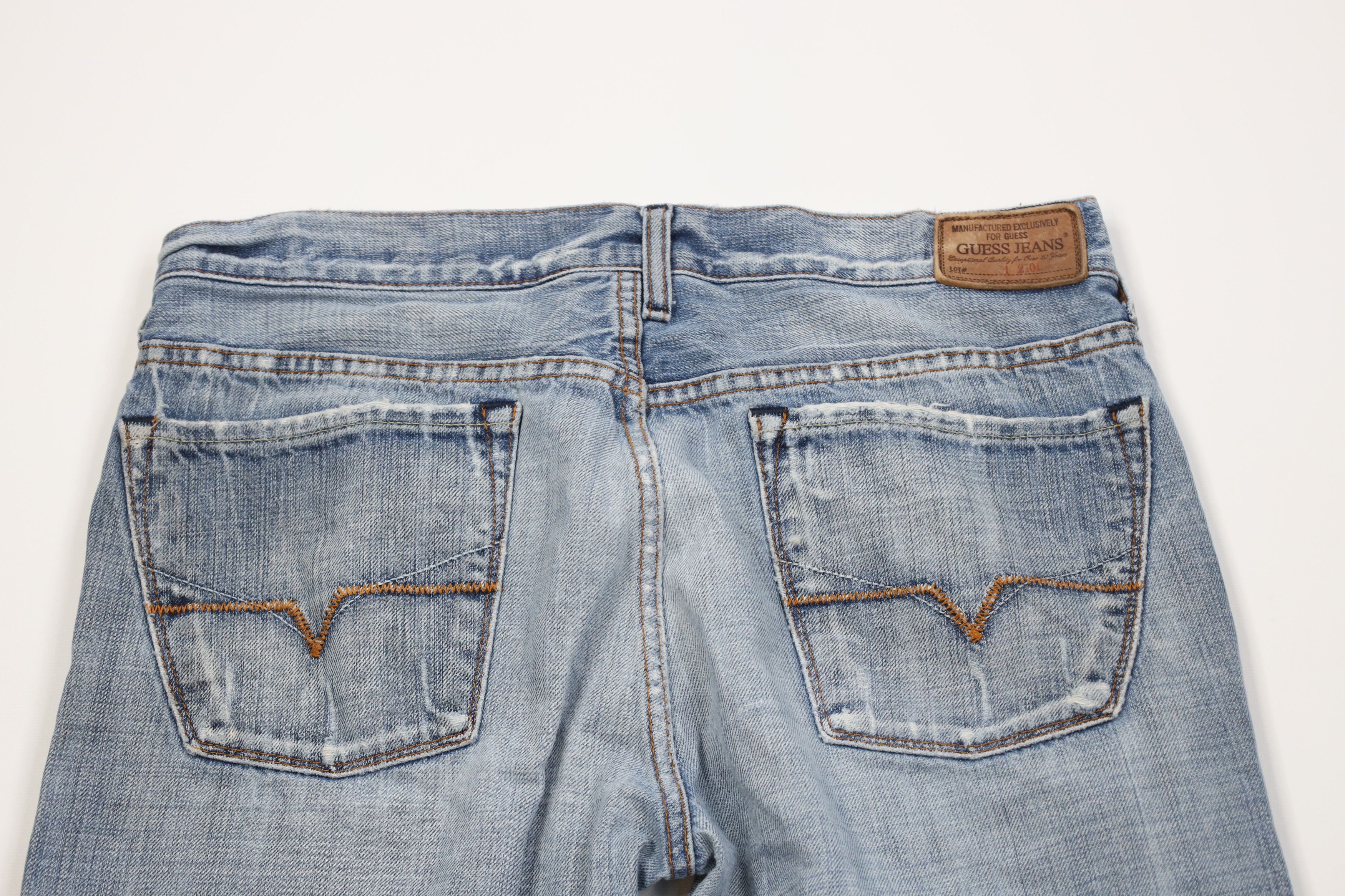 Guess Vintage Y2K Guess Wide Leg Bootcut Denim Jeans Blue Cotton Size US 32 / EU 48 - 12 Thumbnail