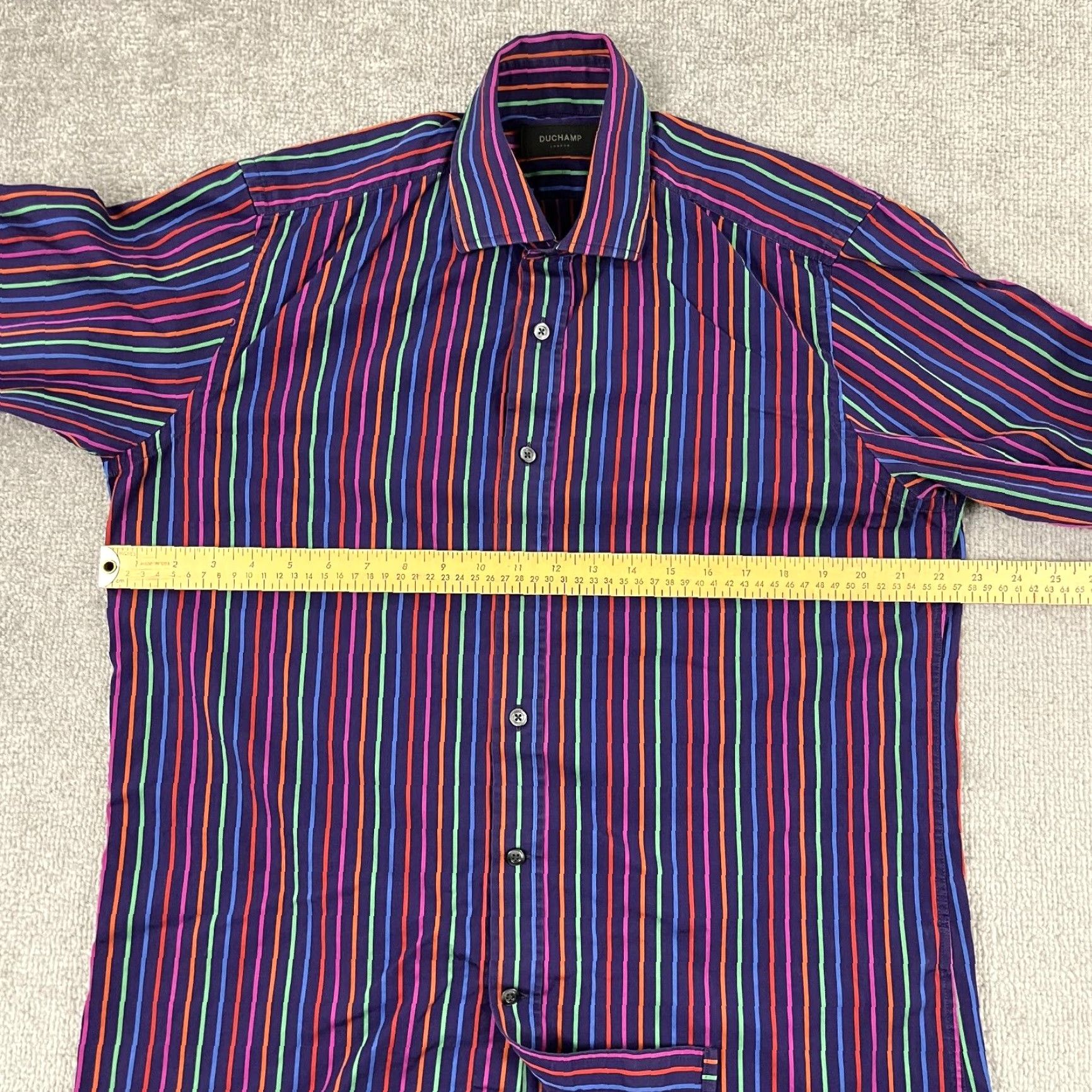 Vintage DUCHAMP London Shirt Mens Size 16 41 CM Purple Striped Button Up Preppy Casual Size US L / EU 52-54 / 3 - 5 Thumbnail