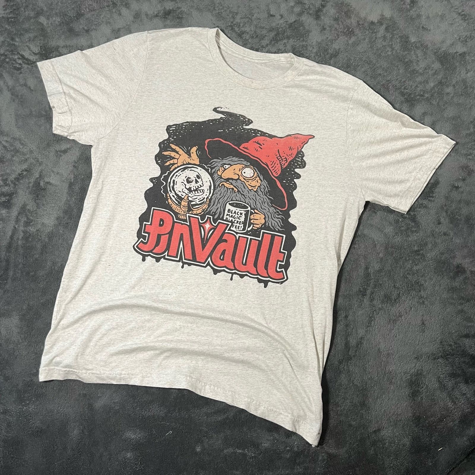 Vintage Vintage PinVault Pinball Wizard Coffee Art Graphic T Shirt Size US M / EU 48-50 / 2 - 1 Thumbnail