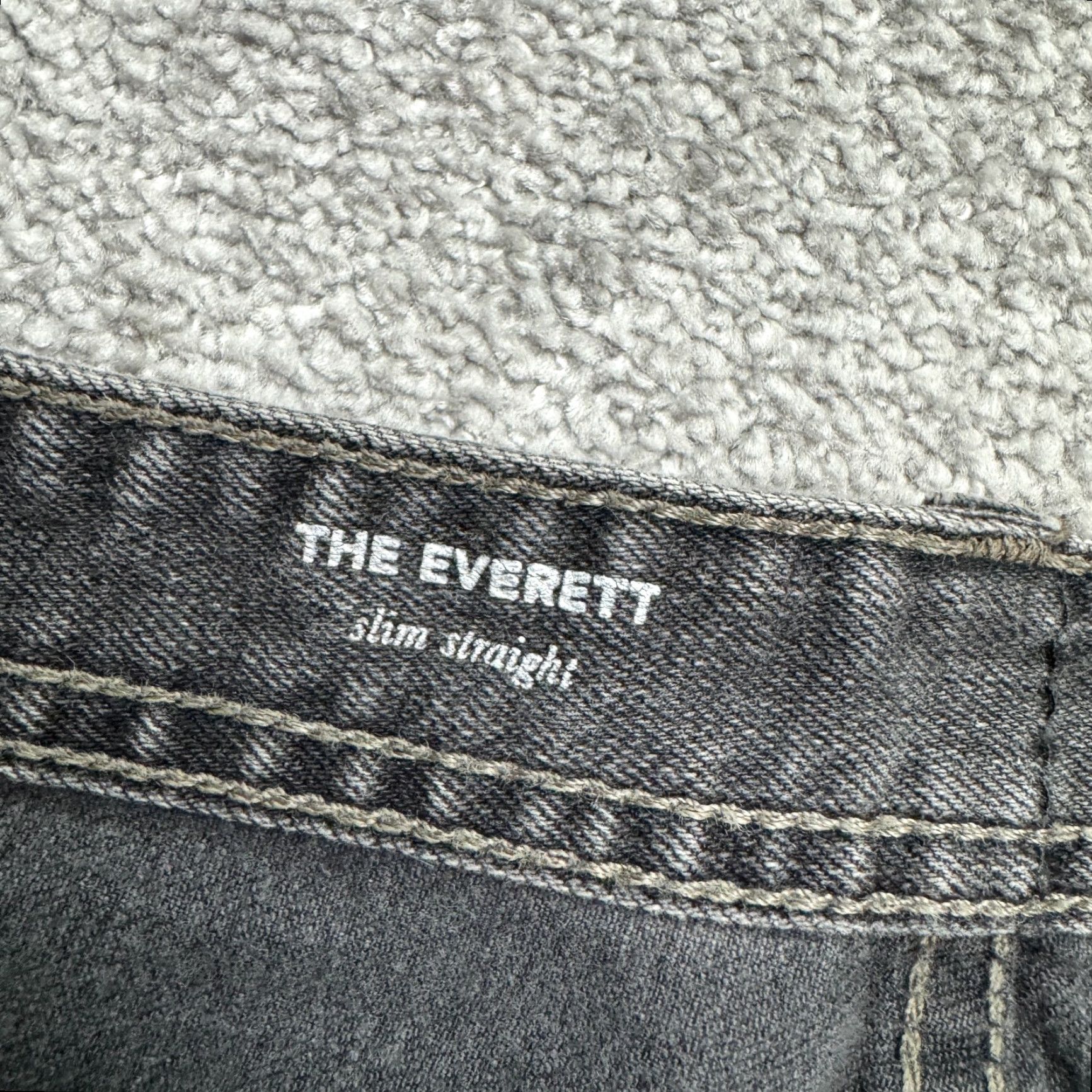 Denime AG Adriano Goldschmied Everett Slim Straight Denim Jeans Mens 36x29 Gray Size US 36 / EU 52 - 7 Thumbnail