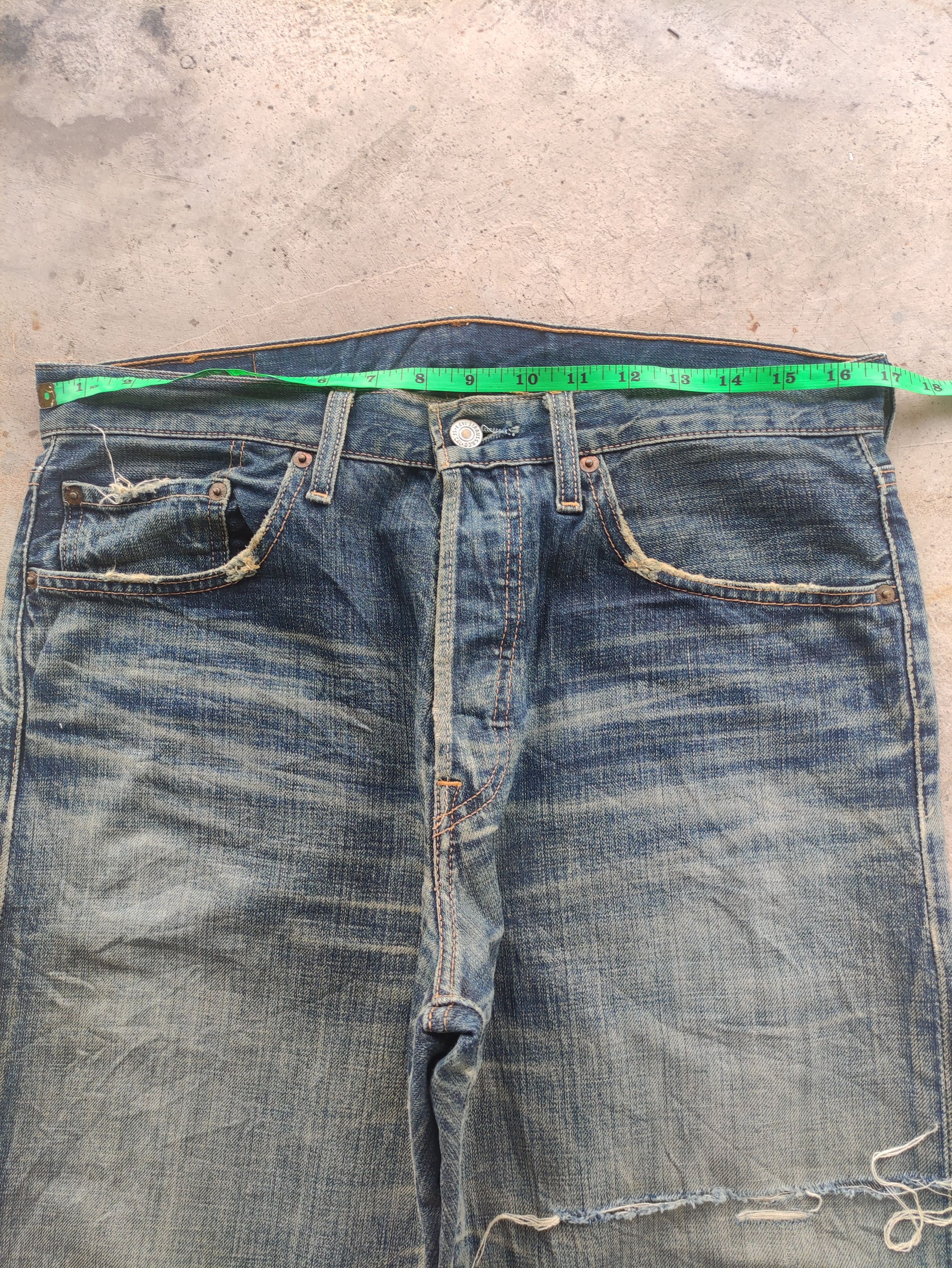 Levi's Vintage Levis 501 Jean Distressed Faded Denim Size US 34 / EU 50 - 7 Thumbnail