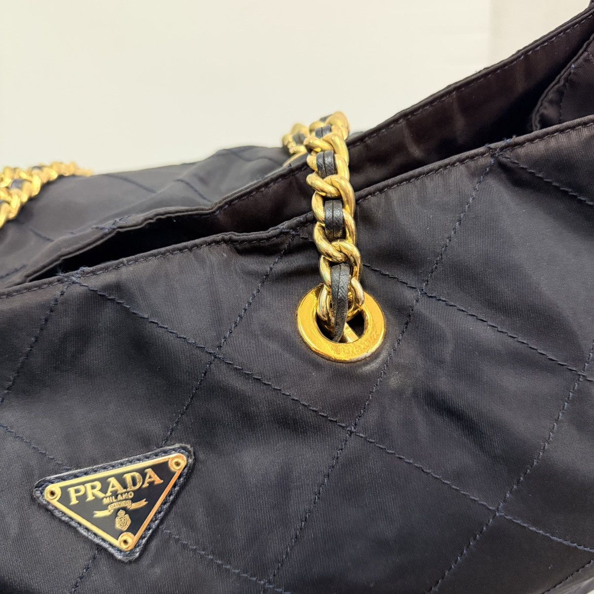 Prada Prada Nylon Large Shoulder Chain Bag Size ONE SIZE - 10 Thumbnail