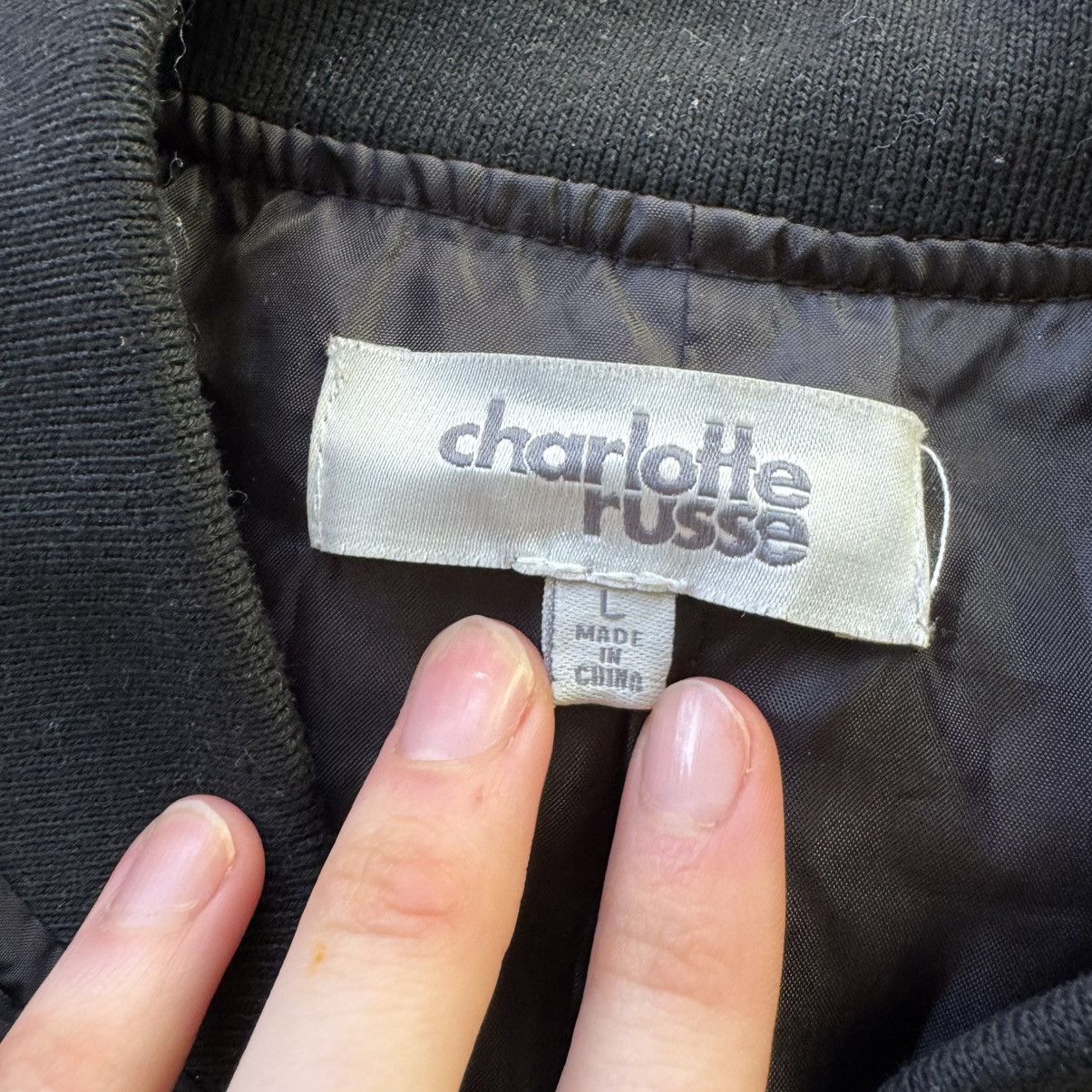 Other Charlotte Russe Retro Striped Bomber Jacket Size L / US 10 / IT 46 - 6 Thumbnail