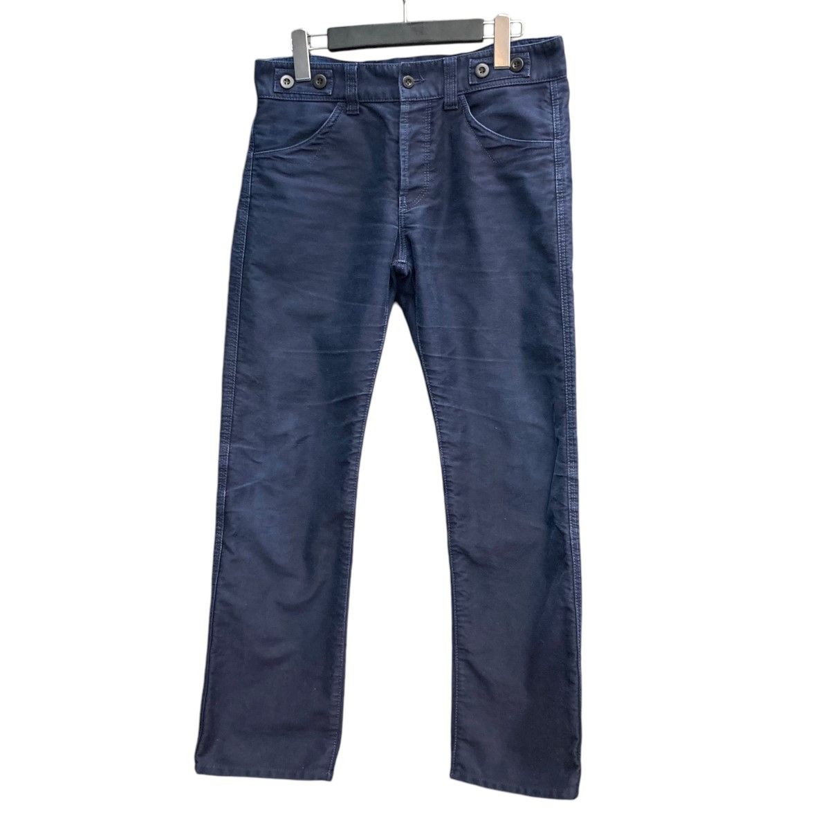 Junya Watanabe Cropped Pants Back Belt Straight Button Fly Navy Size US 32 / EU 48 - 1 Thumbnail