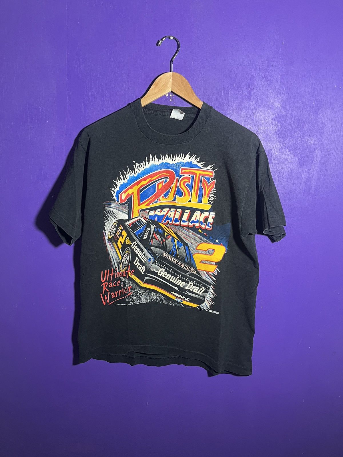 NASCAR × Vintage Vintage 90s NASCAR Rusty Wallace t-shirt Size US L / EU 52-54 / 3 - 1 Thumbnail