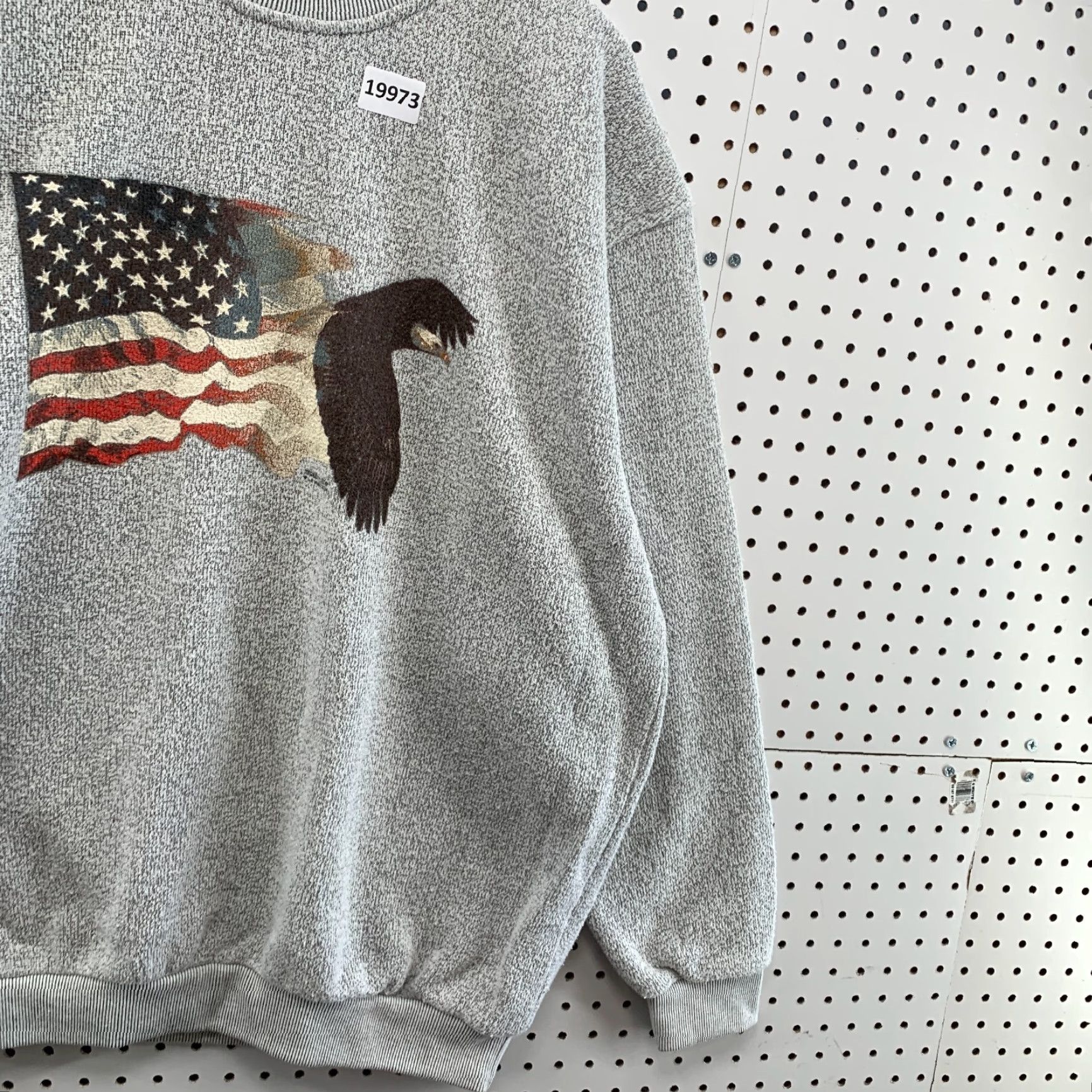 Vintage VINTAGE National Wildlife Gray 2XL Crew Neck Sweatshirt Mens Eagle USA FLAG Sweatshirt 28x31.5 Size US XXL / EU 58 / 5 - 4 Thumbnail