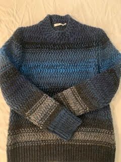 Chloe Chloè Cashmere Striped Blue Sweater Size M / US 6-8 / IT 42-44 - 2 Thumbnail