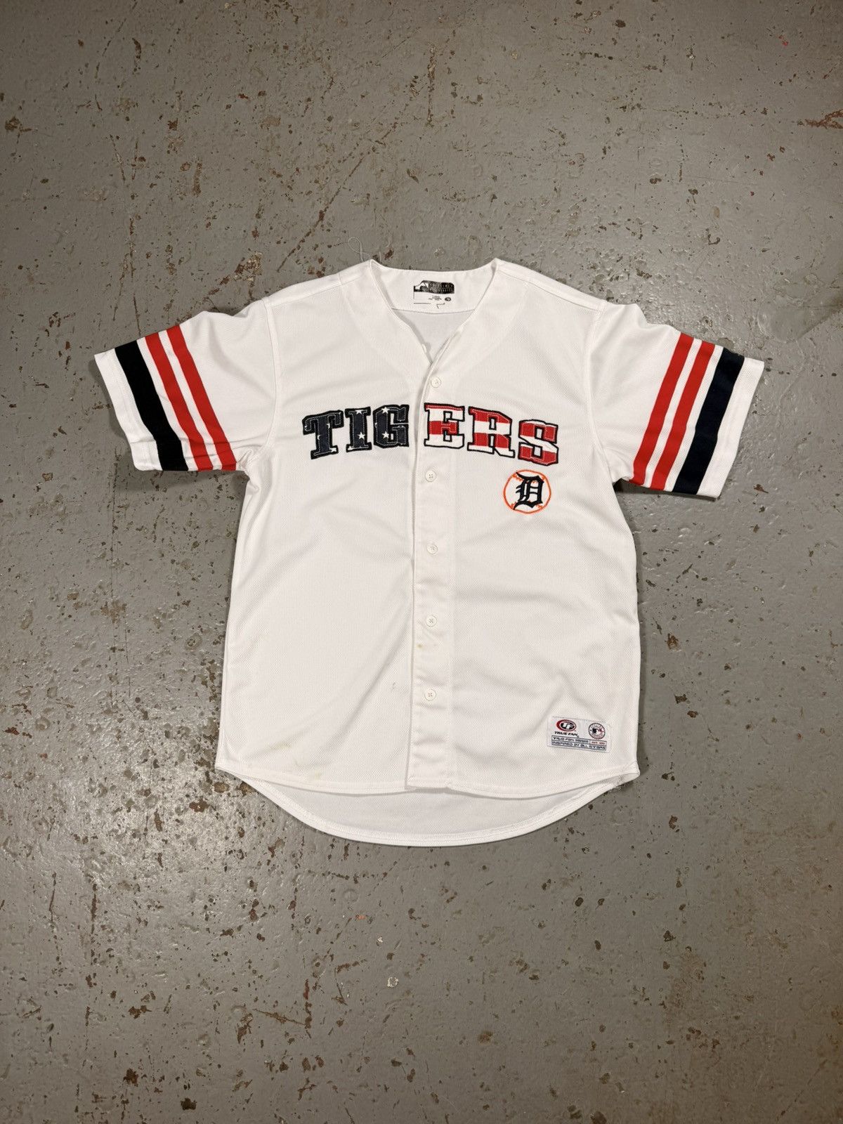 MLB Vintage Tigers American Flag Baseball Jersey Size US L / EU 52-54 / 3 - 1 Thumbnail