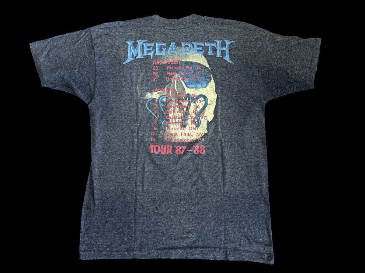 Band Tees × Vintage Vintage Megadeth 1987 Tee Size US M / EU 48-50 / 2 - 2 Thumbnail