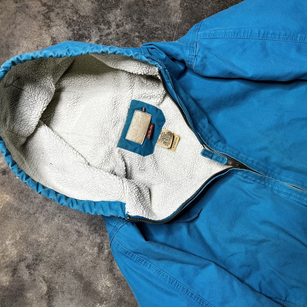 Vintage vintage turquoise carhartt style zip up jacket Size US XL / EU 56 / 4 - 4 Thumbnail