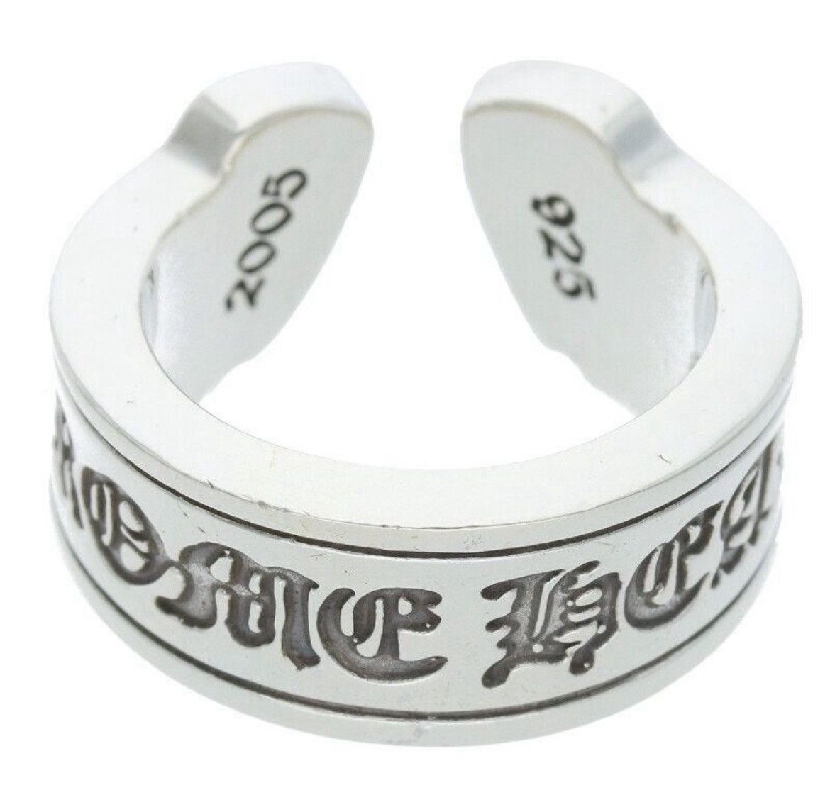 Chrome Hearts Chrome Hearts Large Scroll Label Silver Ring Size ONE SIZE - 1 Thumbnail