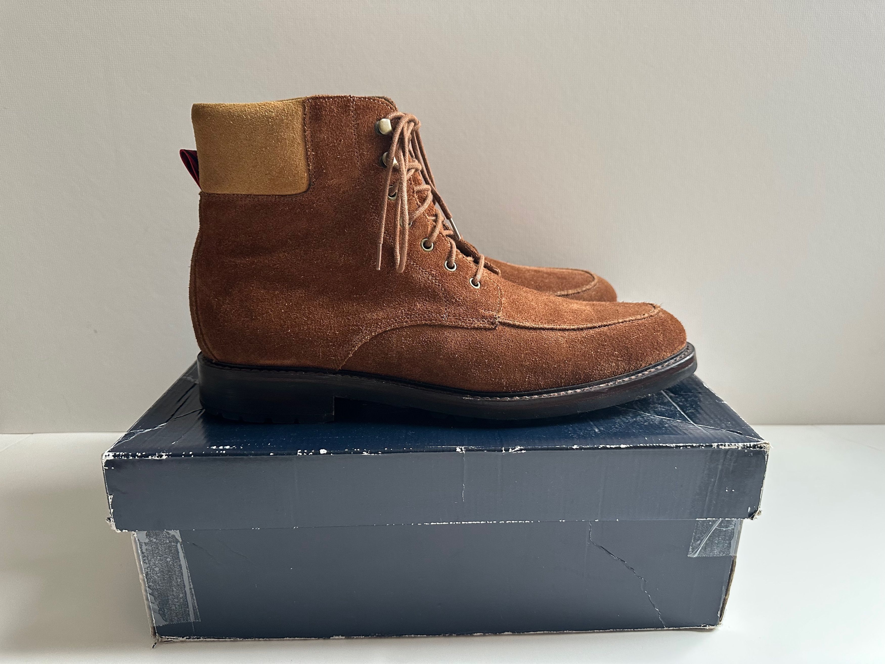 Vintage Polo Ralph Lauren Suede Norbeck Boots - Tan Sz 14D