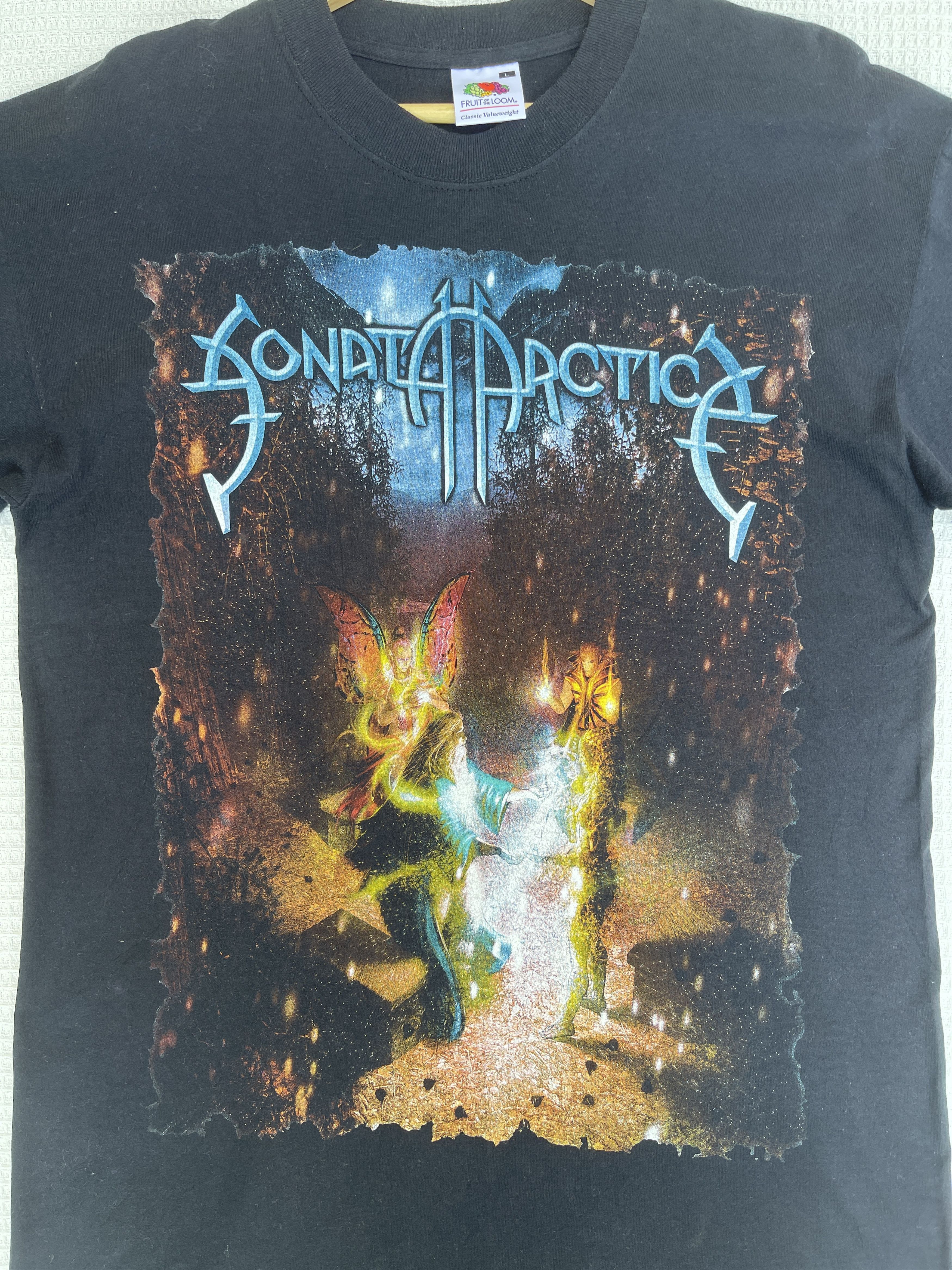 Band Tees Last Drop🔥Rare🔥Vintage Sonata Artica Metal Band T-Shirt Size US L / EU 52-54 / 3 - 9 Thumbnail