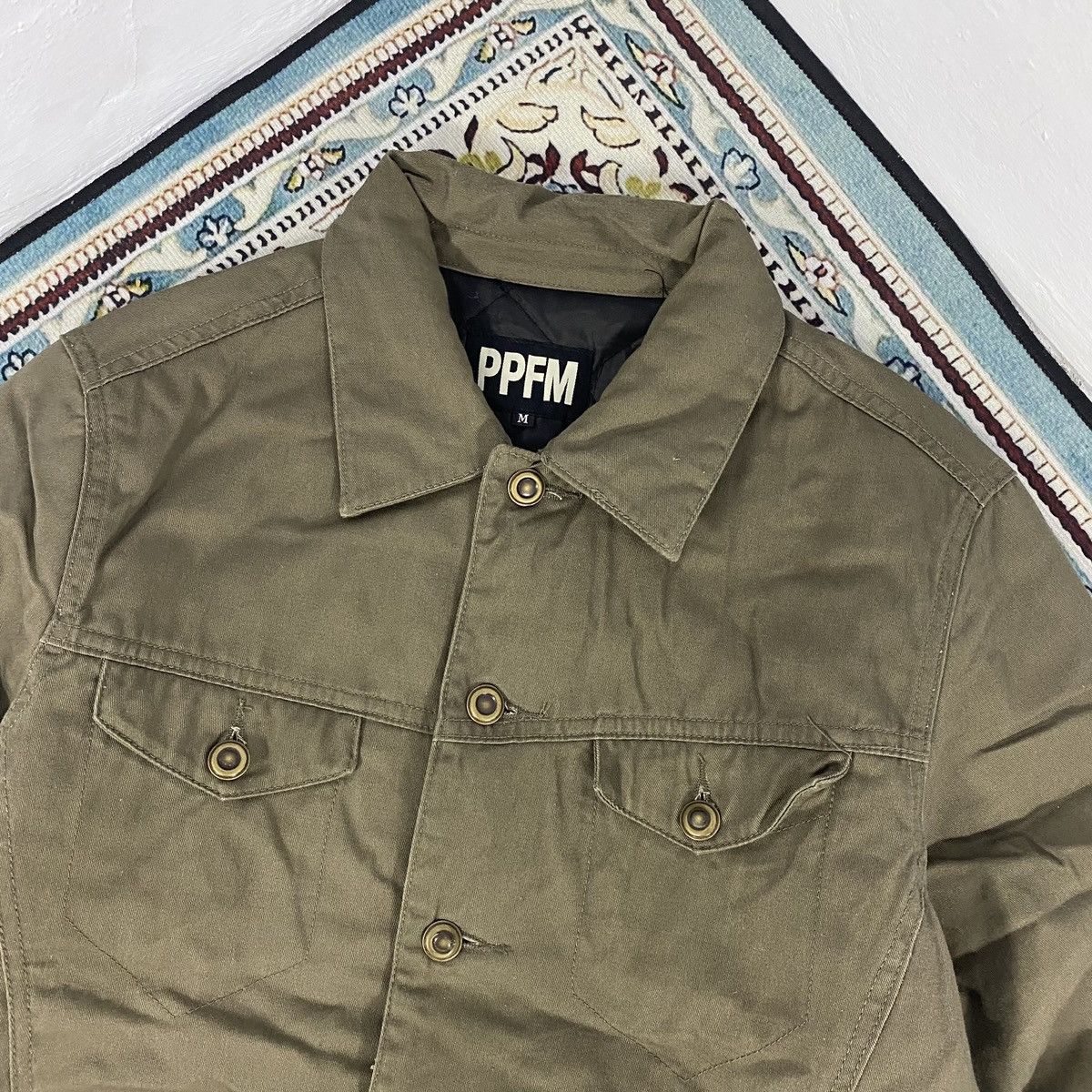 If Six Was Nine × Le Grande Bleu (L.G.B.) × PPFM 💥NEED GONE💥2000s - PPFM Cowboy Style Trucker Jacket Size US M / EU 48-50 / 2 - 3 Thumbnail