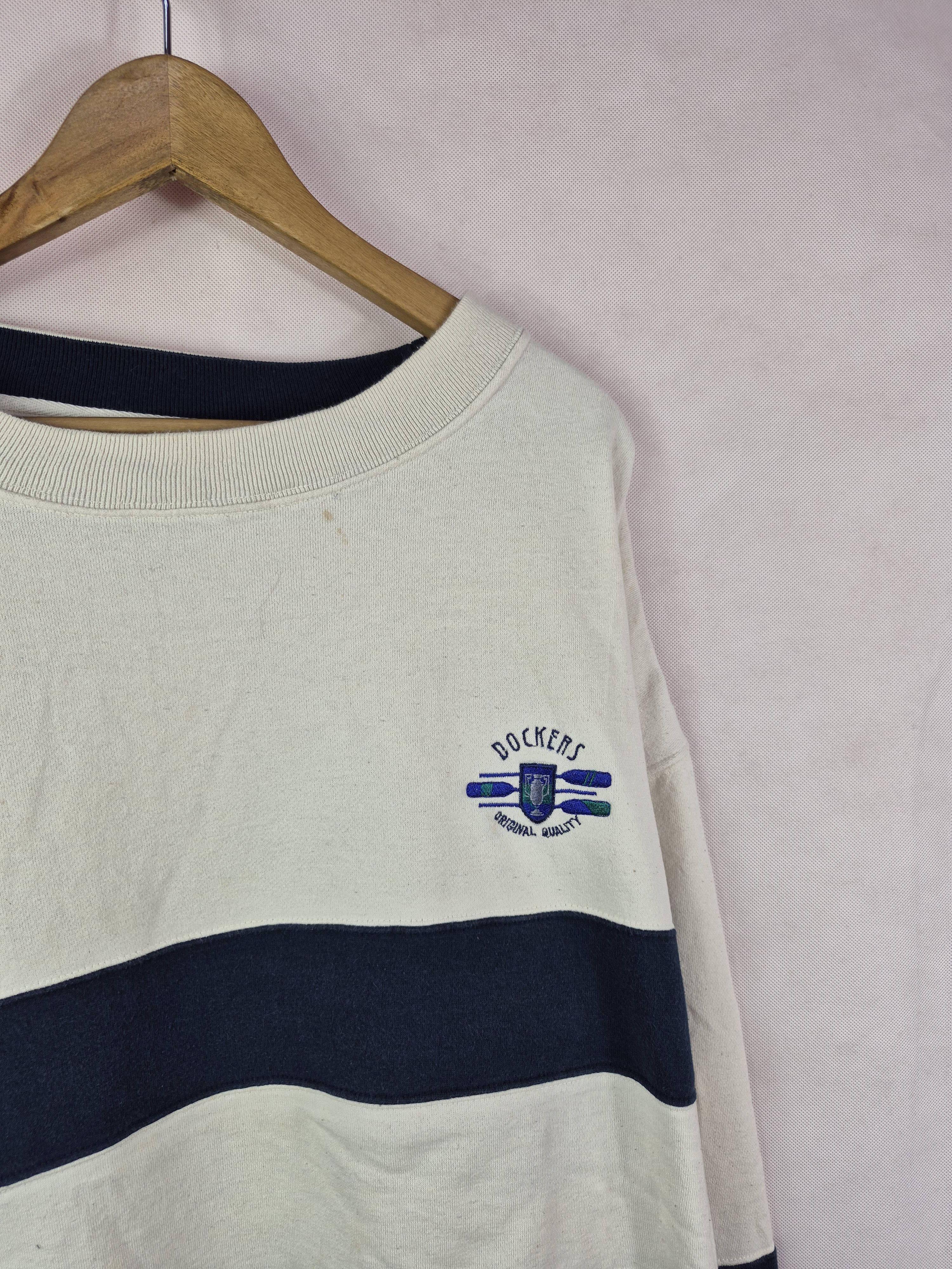 Dockers 🔥 Dockers Oversize Bigsize Sweatshirt Jumper Size US XXL / EU 58 / 5 - 2 Thumbnail
