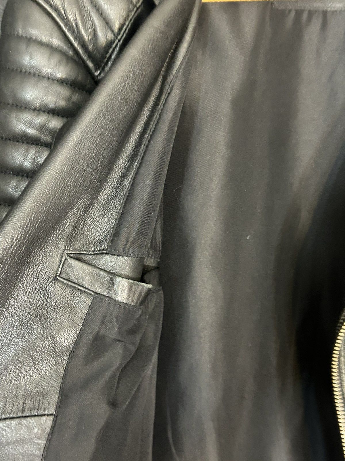 Allsaints Allsaints Sheep Leather Biker Jacket Size US XS / EU 42 / 0 - 8 Thumbnail