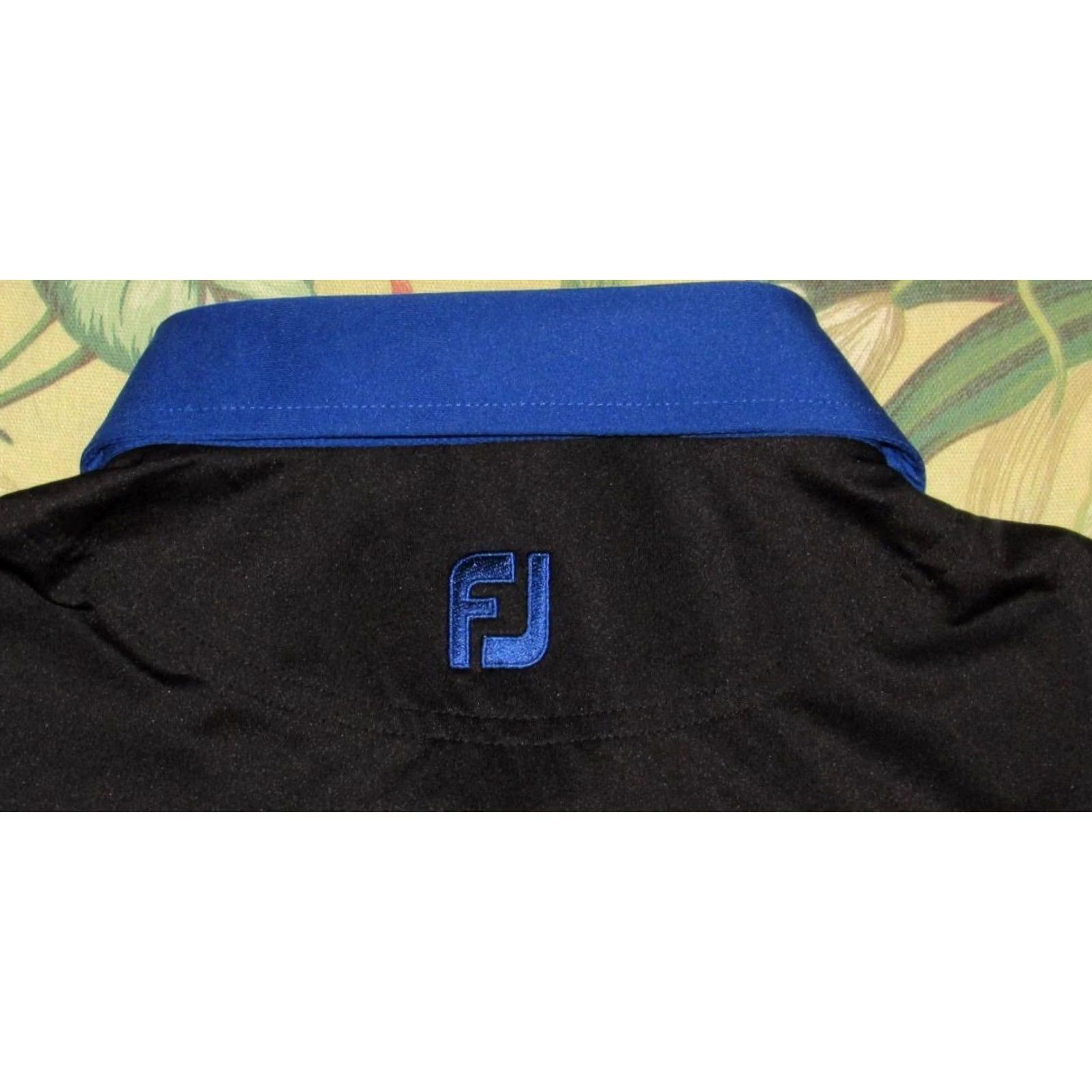 Footjoy FOOTJOY Black Short Sleeve Polo Shirt Dalton Country Club XL Mens Polo Black XL Size US XL / EU 56 / 4 - 3 Thumbnail