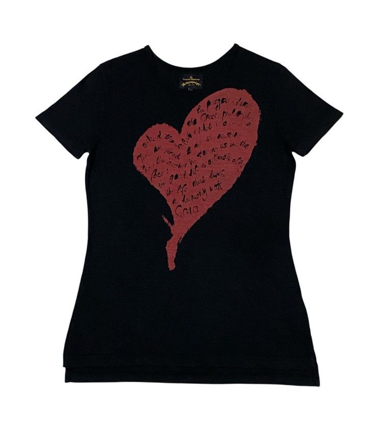 Vivienne Westwood Vivienne Westwood Anglomania Beige Heart Print “MONDAY”Shirt Size L / US 10 / IT 46 - 1 Thumbnail