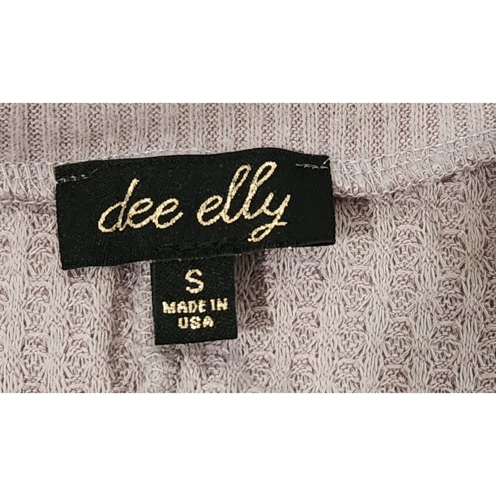 Other Dee Elly Buckle Mauve Waffle Knit Dolman Sleeve Top Small Size S / US 4 / IT 40 - 4 Thumbnail