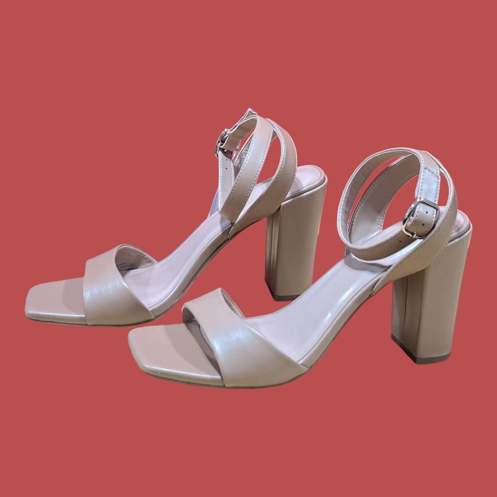 Other A New Day - Women's Heels Sandals - Beige - 10 Size US 10 / IT 40 - 2 Thumbnail