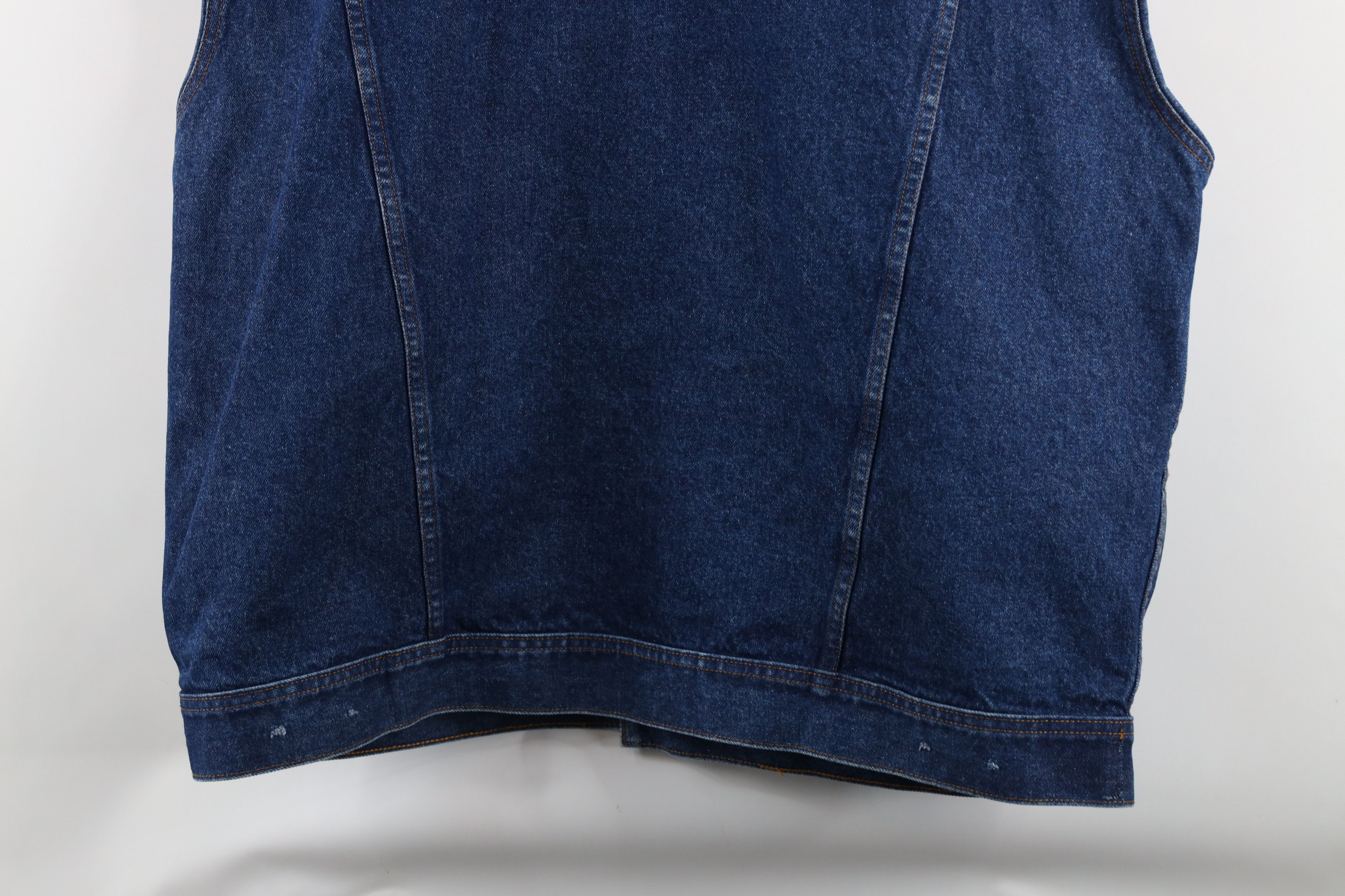Vintage × Wrangler Vintage 90s Wrangler Denim Jean Trucker Vest Jacket Blue Size US XL / EU 56 / 4 - 12 Thumbnail