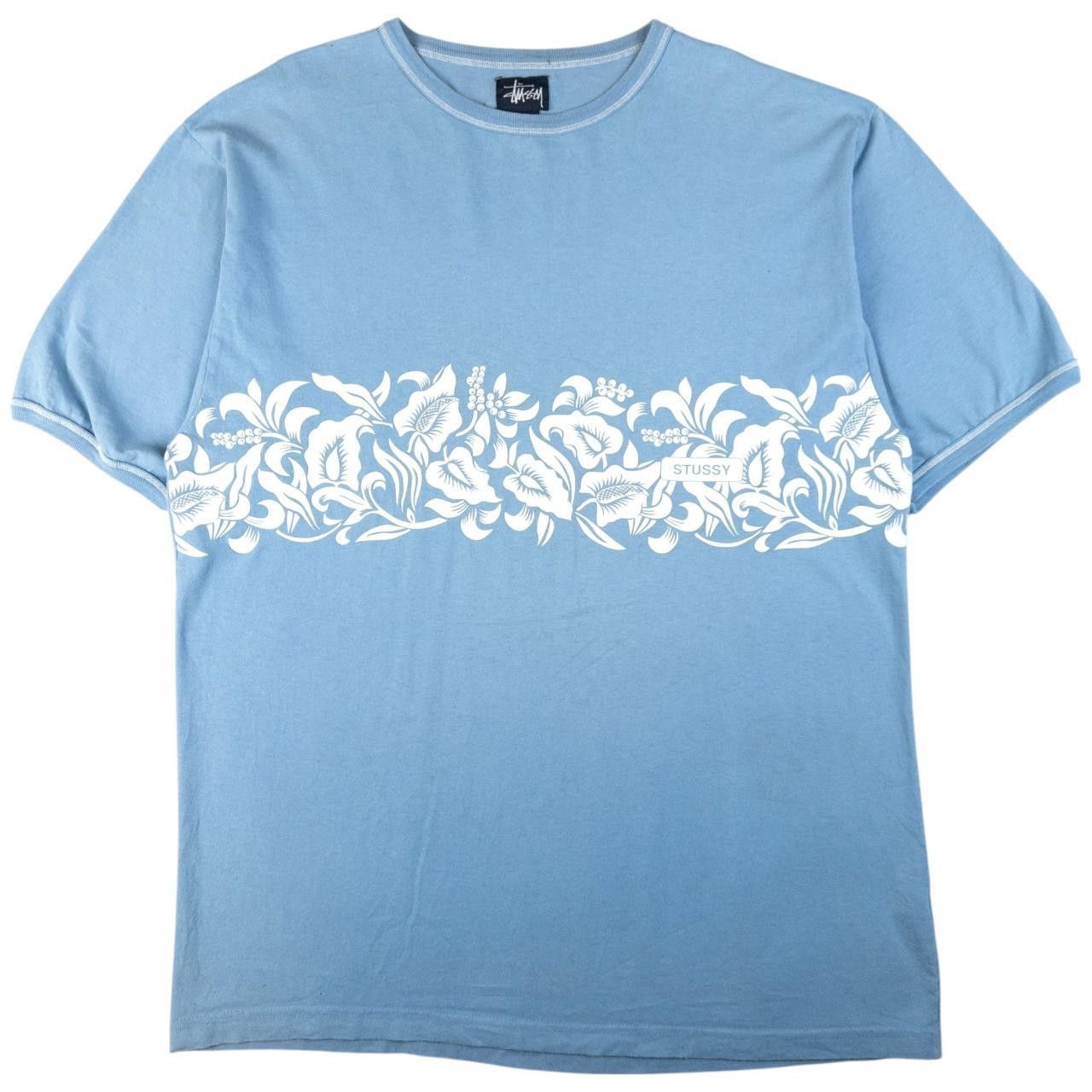 Stussy Vintage Stussy Floral Surf Graphic T Shirt Size M Size US M / EU 48-50 / 2 - 1 Thumbnail