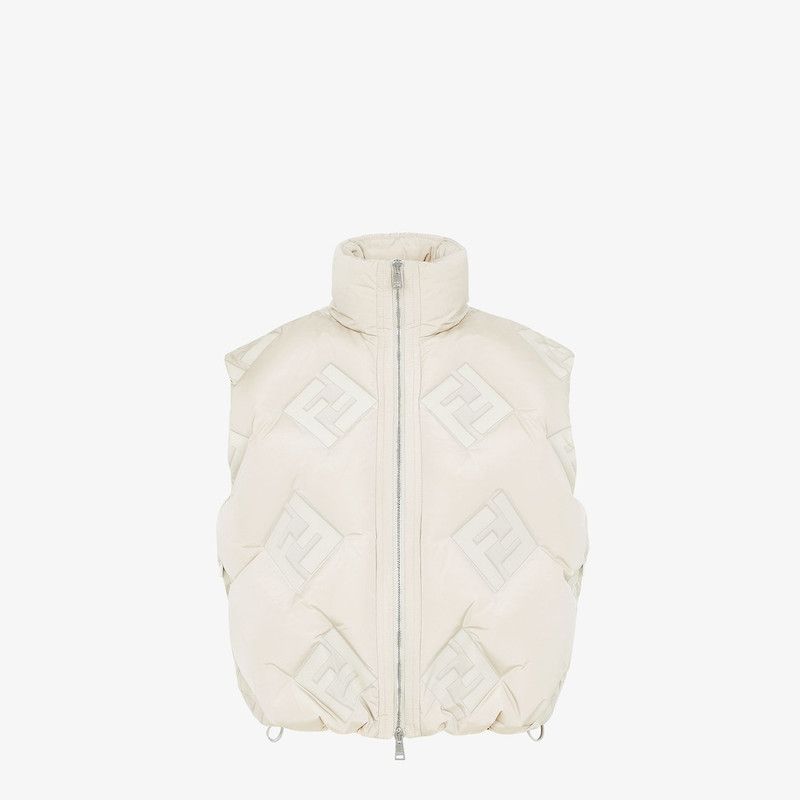 Fendi o1loc1c0426 Gilet in White Size L / US 10 / IT 46 - 1 Thumbnail