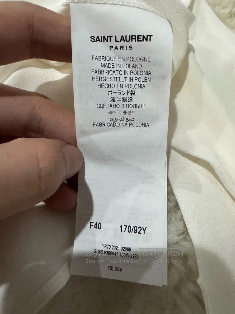 Saint Laurent Paris Saint Laurent Paris Mulberry Silk Shirt Size XS / US 0-2 / IT 36-38 - 3 Thumbnail