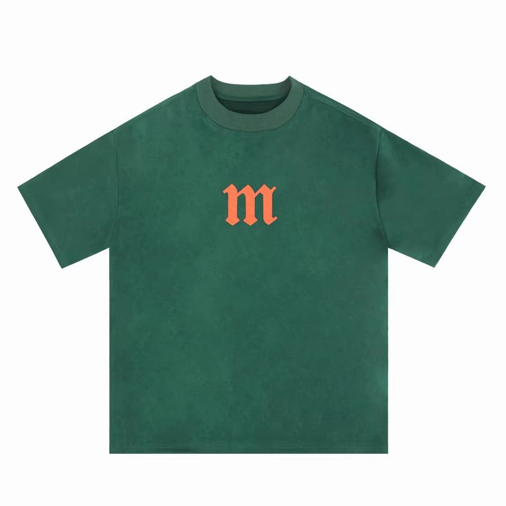 Japanese Brand × Vintage Green retro letter print loose T-shirt Size US L / EU 52-54 / 3 - 1 Thumbnail