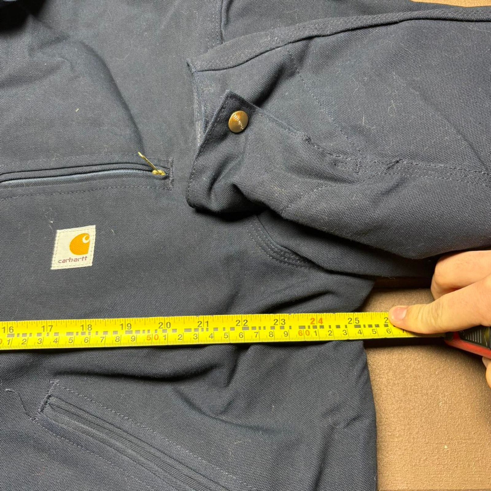 Carhartt Vintage Navy Carhartt J01 DNY Detroit Jacket Size US XL / EU 56 / 4 - 4 Thumbnail