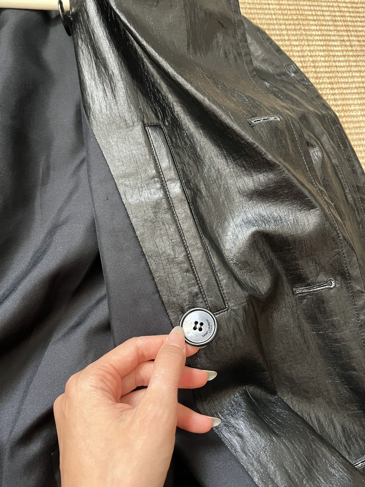 Saint Laurent Paris Saint Laurent black oversized trench coat Size US S / EU 44-46 / 1 - 6 Thumbnail