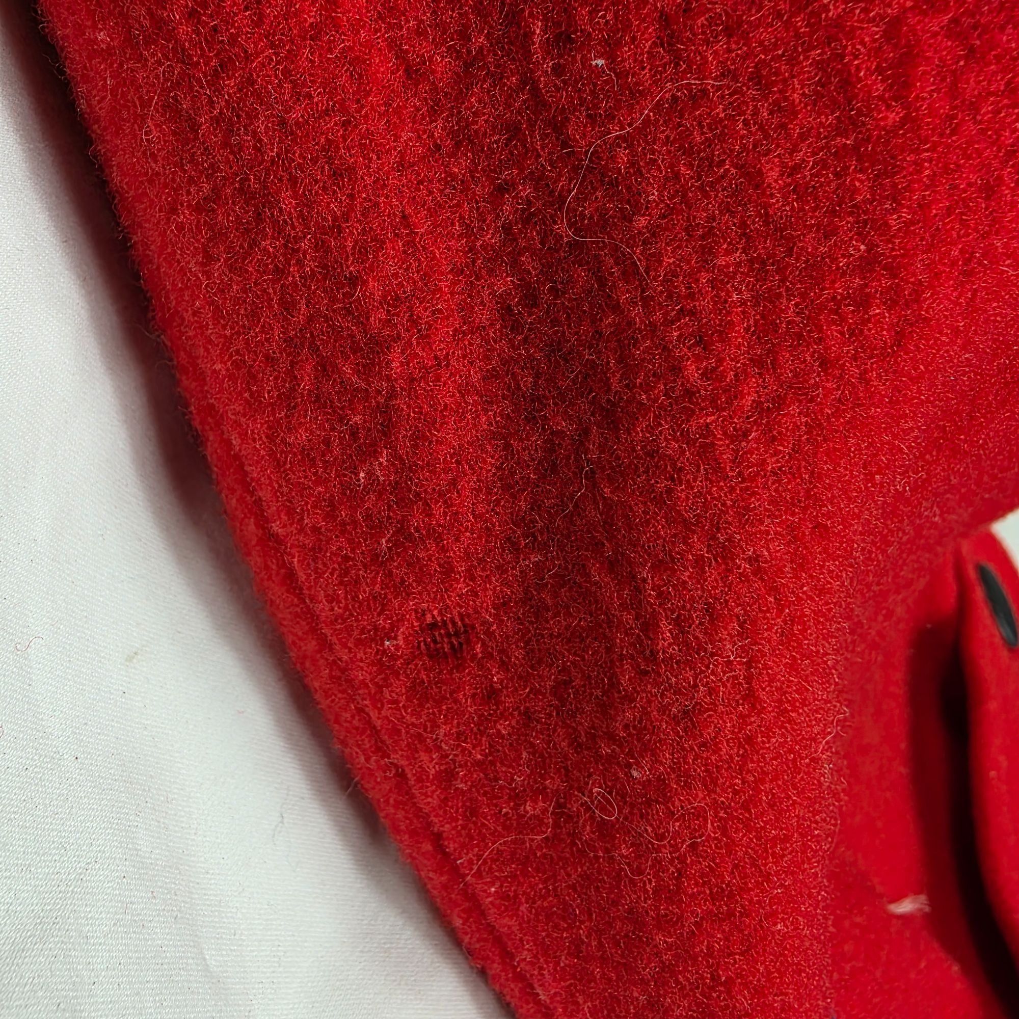 Original Penguin Penguin Womens Size 10 Red Wool Double Breasted Pea Coat War Size L / US 10 / IT 46 - 15 Thumbnail