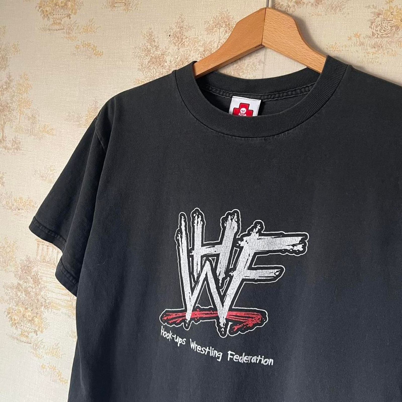 T-Shirt Homme Hook Ups - Taille M - Noir - Occasion Bon État - Style Skatewear
