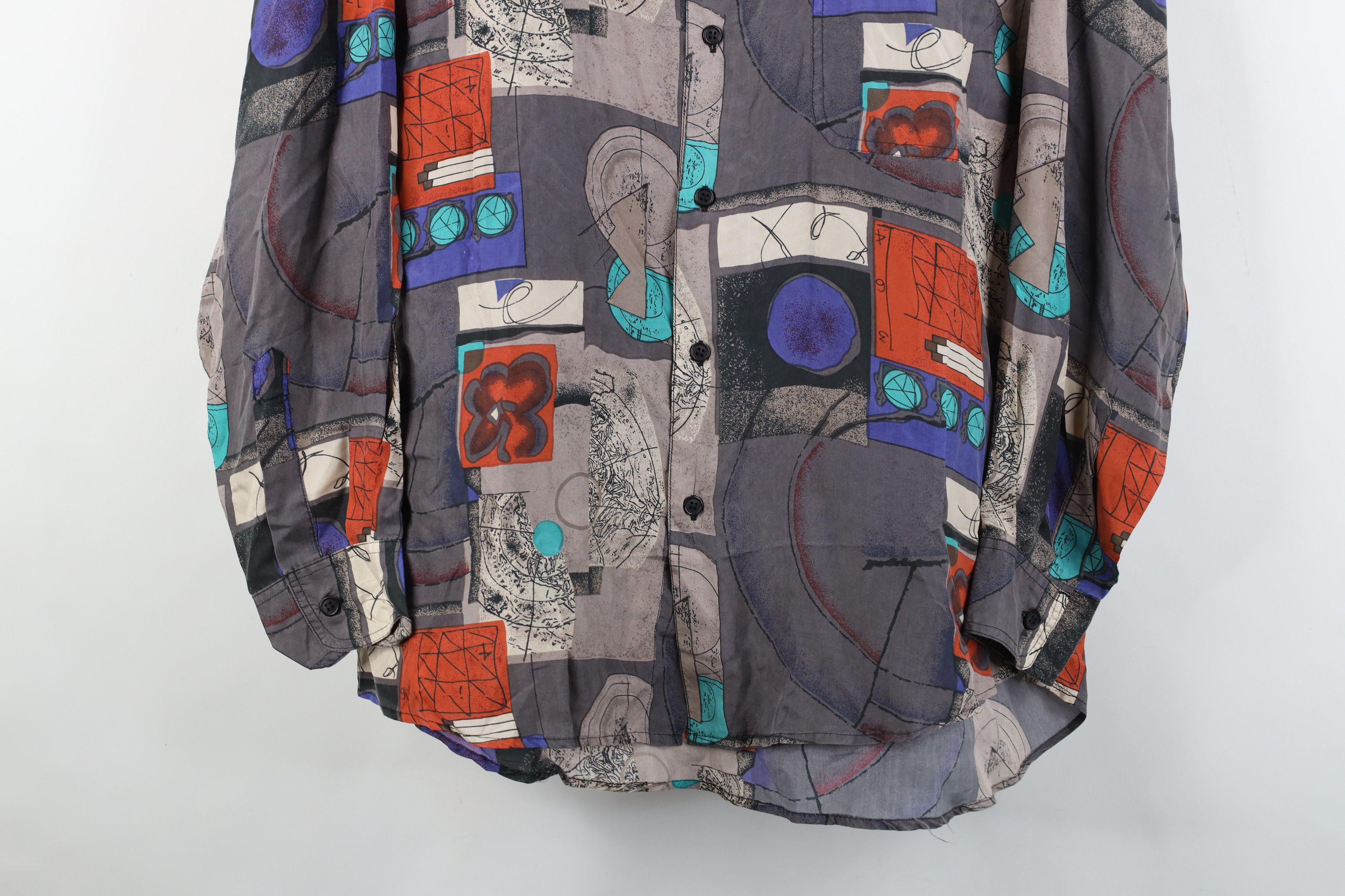Vintage Deadstock Vintage 90s Streetwear Silk Collared Button Shirt Size US M / EU 48-50 / 2 - 3 Thumbnail