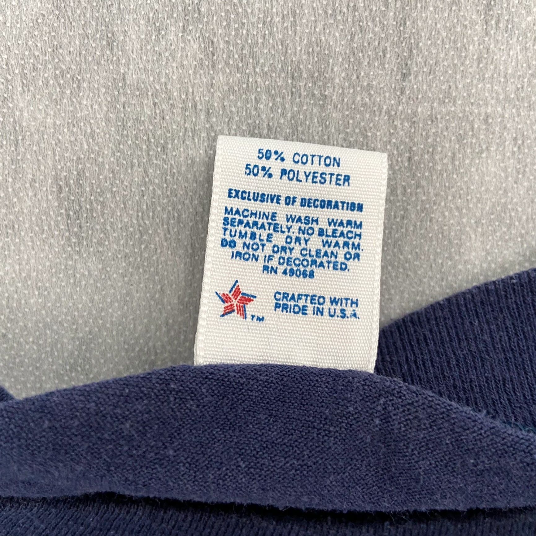 Vintage VINTAGE 90s Soffe Operation Desert Storm Blue T-Shirt Adult XL Single Stitch Slim Fit Mens Size US XL / EU 56 / 4 - 7 Thumbnail