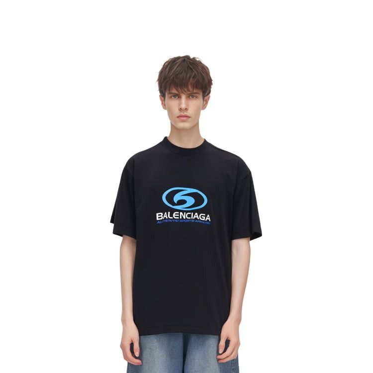 Balenciaga o1tr1nto1025 Surfer T-Shirt Medium Fit in Black Size US S / EU 44-46 / 1 - 5 Thumbnail