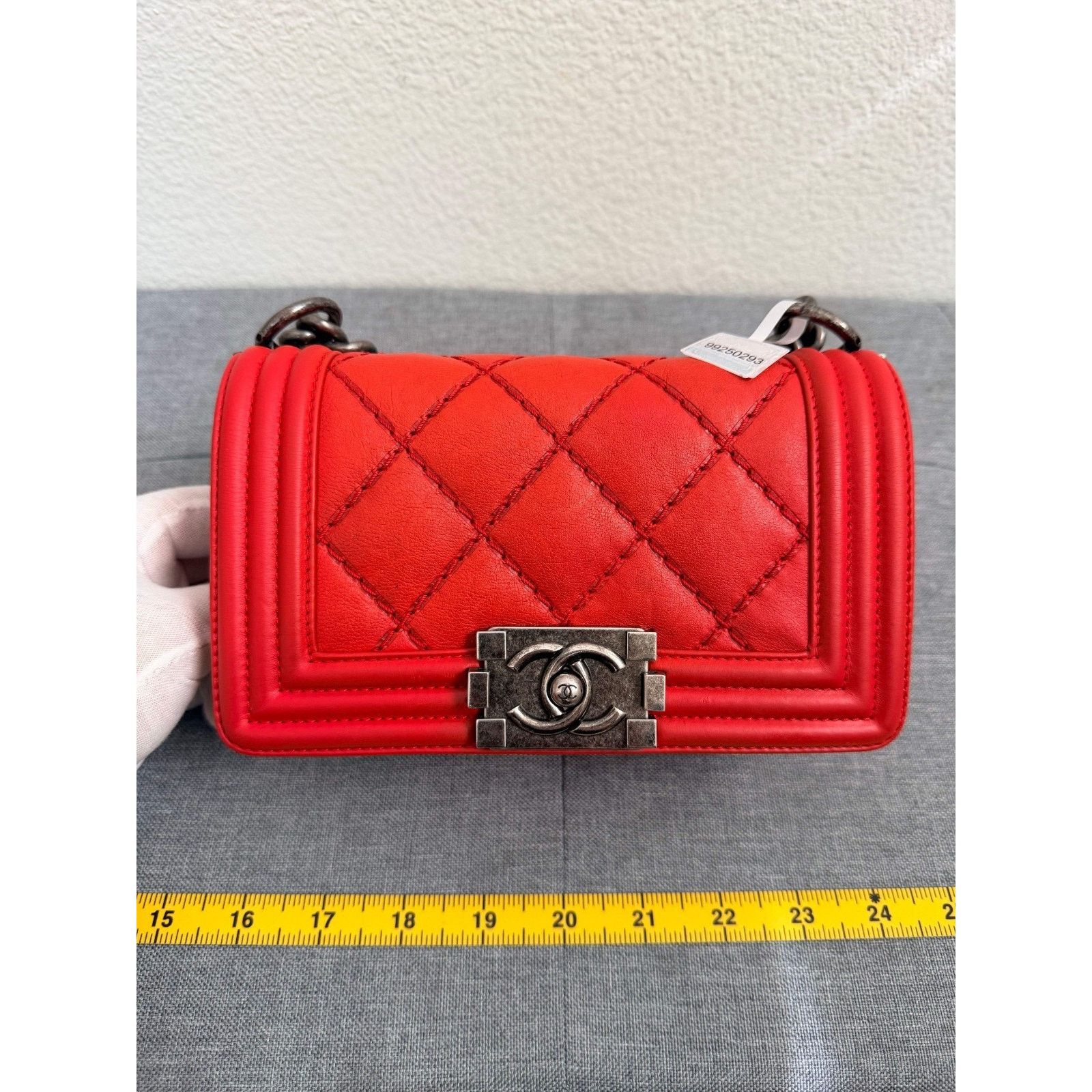 Chanel Chanel Boy Bag Small Quilted Lambskin Leather Chain Shoulder Size ONE SIZE - 1 Thumbnail