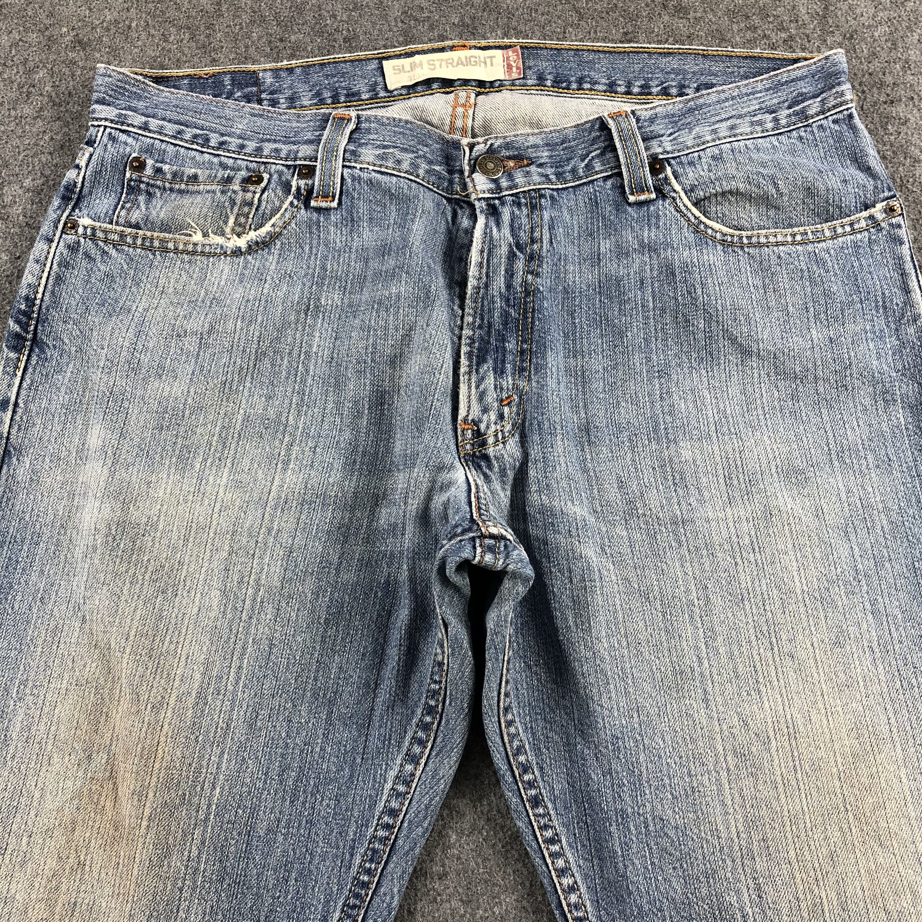 Levi's Vintage Blue Wash Levis 514 Jeans-J1557 Size US 37 - 3 Thumbnail