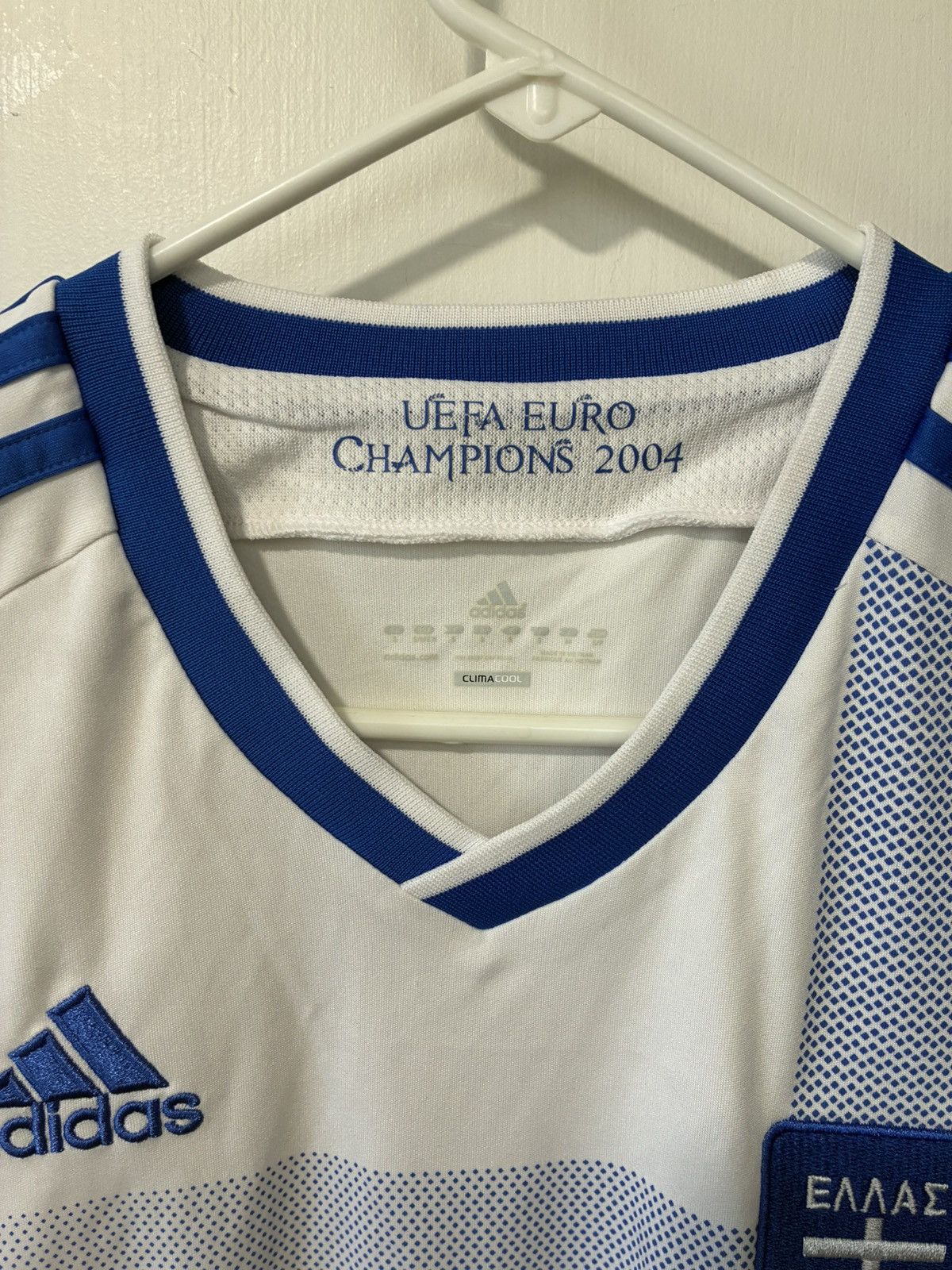Adidas Adidas Greece 2004 Euro Champions Soccer Football Jersey Size US S / EU 44-46 / 1 - 3 Thumbnail